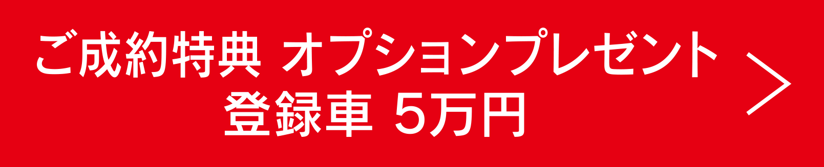 ご成約特典 オプションプレゼント 登録車 5万円